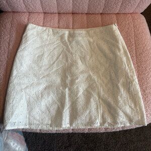 Forever 21 eyelet mini skirt